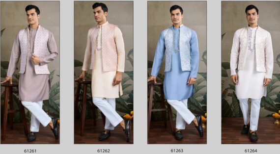 New Exclusive Festive And Party Look Men's Wear Viscose Silk Koti And Kurta Sets