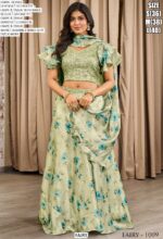 Premium Georgette Party Wear Fancy Crop Top Style Lehenga Choli Collection
