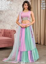 Premium Georgette Party Wear Fancy Crop Top Style Lehenga Choli Collection