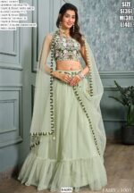 Premium Georgette Party Wear Fancy Crop Top Style Lehenga Choli Collection
