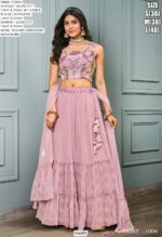 Premium Georgette Party Wear Fancy Crop Top Style Lehenga Choli Collection