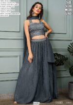 Premium Georgette Party Wear Fancy Crop Top Style Lehenga Choli Collection