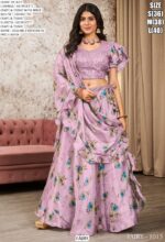 Premium Georgette Party Wear Fancy Crop Top Style Lehenga Choli Collection