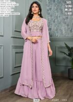 Premium Georgette Party Wear Fancy Crop Top Style Lehenga Choli Collection