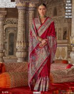 Traditional Indian Luxury Printed Festive Wear Super Silk Saree With Un-Stitched Blouse