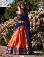 The South-Style Kanchipuram Silk Lehenga Choli Special For South Indian Weddings