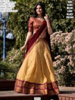 The South-Style Kanchipuram Silk Lehenga Choli Special For South Indian Weddings