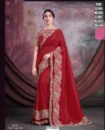Beautiful, Stylish And Colourful Party Wear And Occasional Wear Un-Stitched Sarees