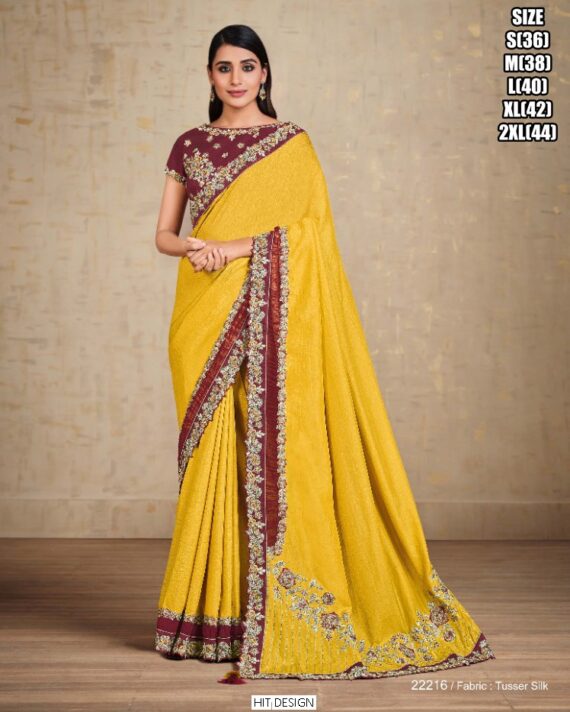 Beautiful, Stylish And Colourful Party Wear And Occasional Wear Un-Stitched Sarees