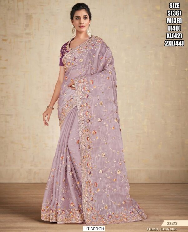 Beautiful, Stylish And Colourful Party Wear And Occasional Wear Un-Stitched Sarees