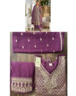 Hand Seroski And Embroidered Designer Readymade Georgette Three Piece Dresses