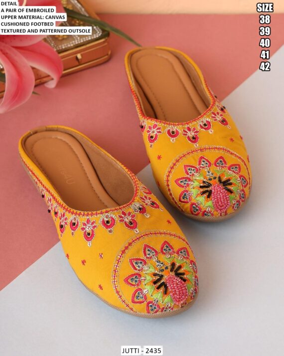 Buy Latest Collection Of Fine Looking Designer Ethnic Juttis For Ladies