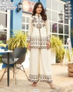 Co-ord Sets For Women In Cotton Silk With Beautiful Embroidery Work