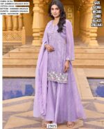 Buy Now! Festive Wear Pure Shimmer Organza Hand Worked Salwar Kameez