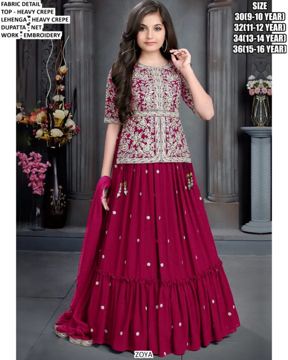 Sparkle And Shine! ✨ Introducing Our Enchanting Lehenga Sets For Little Girls