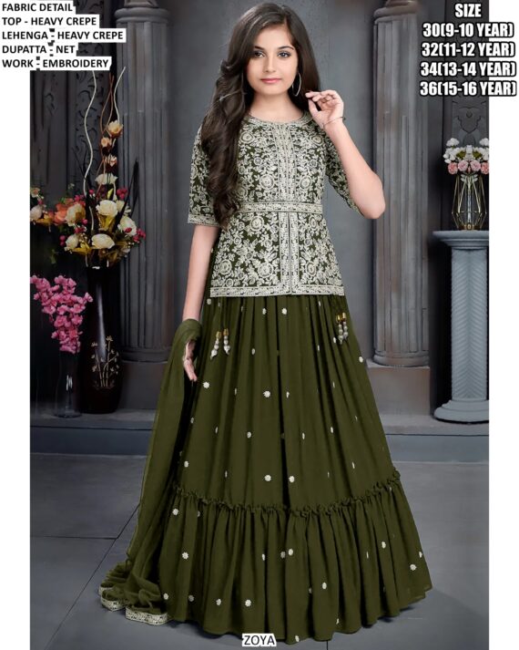 Sparkle And Shine! ✨ Introducing Our Enchanting Lehenga Sets For Little Girls