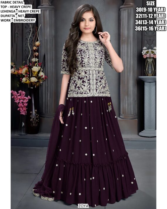 Sparkle And Shine! ✨ Introducing Our Enchanting Lehenga Sets For Little Girls