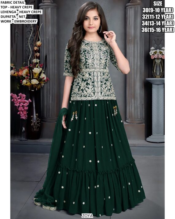 Sparkle And Shine! ✨ Introducing Our Enchanting Lehenga Sets For Little Girls