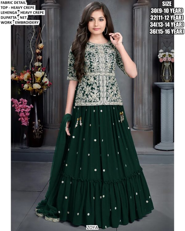 Sparkle And Shine! ✨ Introducing Our Enchanting Lehenga Sets For Little Girls