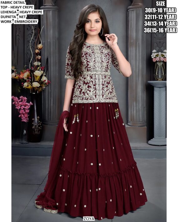 Sparkle And Shine! ✨ Introducing Our Enchanting Lehenga Sets For Little Girls