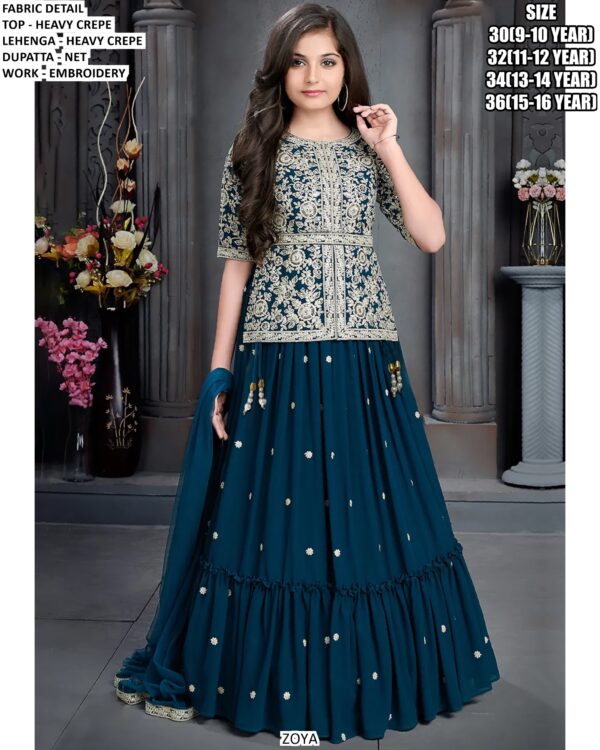 Sparkle And Shine! ✨ Introducing Our Enchanting Lehenga Sets For Little Girls