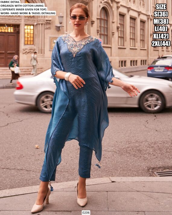 Shop Latest And Fashionable Organza Kaftan Dresses For Women