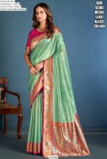 Get Your Mesmerizing Look With Our Soft Tissue Paithani Weaving Sarees