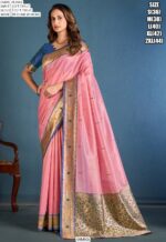 Get Your Mesmerizing Look With Our Soft Tissue Paithani Weaving Sarees