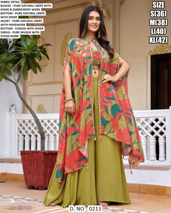 Turn Heads At Your Upcoming Party By Dressing Yourself In Our Special Three-Piece Ethnic Designer Dresses