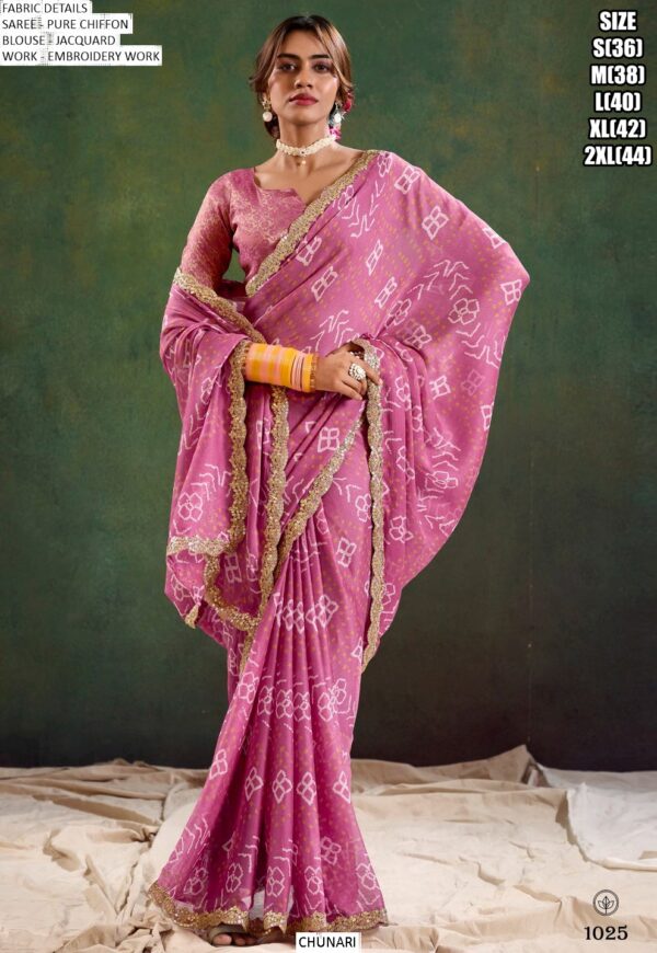 Explore Flawless Fashion With Our Pure Chiffon Embroidered Party Wear Sarees