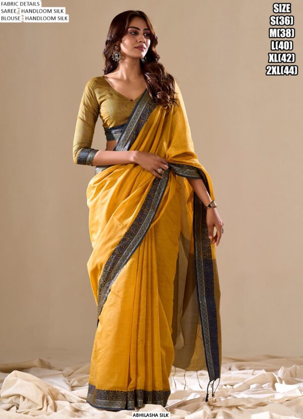 We Are Presenting This Abhilasha Silk Fancy Wear Handloom Cotton Silk Sarees
