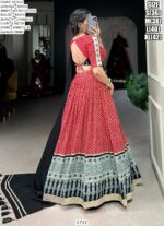 Women's The Timeless Bandhni And Ajrakh Printed Ready To Wear Chaniya Choli