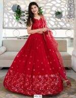 Semi-Stitched Georgette Sequins And Thread Embroidery Work Fancy Partywear Lehenga Choli