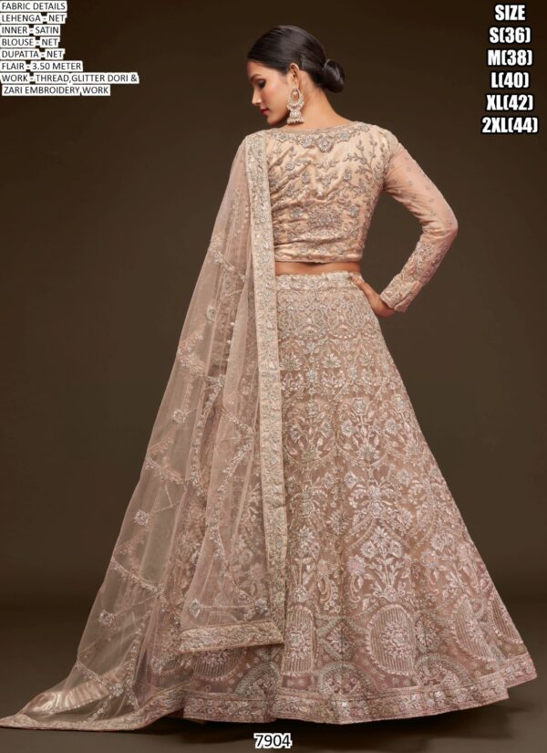 New Wedding Attire! Heavy Embroidered Semi-Stitched Bridal Lehenga Choli