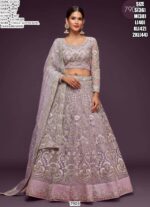 New Wedding Attire! Heavy Embroidered Semi-Stitched Bridal Lehenga Choli