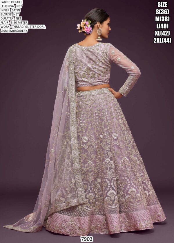 New Wedding Attire! Heavy Embroidered Semi-Stitched Bridal Lehenga Choli