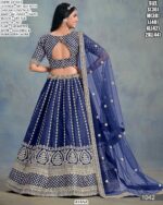 Bridal's Art Silk Fine Embroidered Semi-Stitched Lehenga Choli Sets In Four Colours!