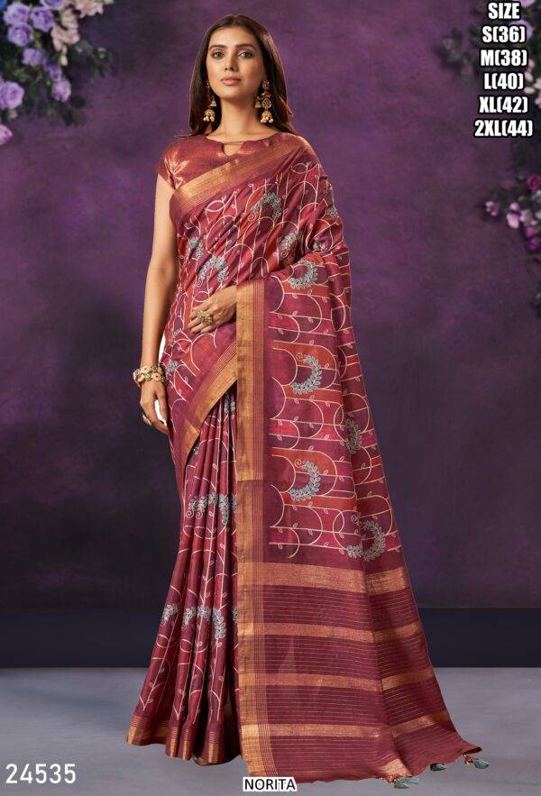 Exclusive Series Of Party Wear Designer Saree With Un-Stitched Blouse