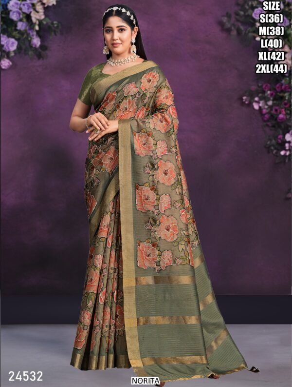 Exclusive Series Of Party Wear Designer Saree With Un-Stitched Blouse