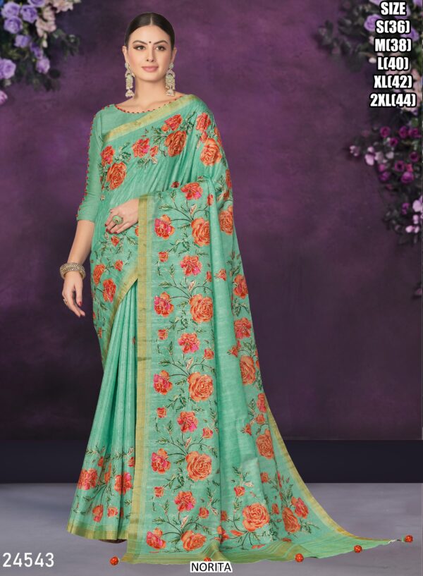 Exclusive Series Of Party Wear Designer Saree With Un-Stitched Blouse