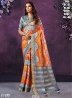 Exclusive Series Of Party Wear Designer Saree With Un-Stitched Blouse