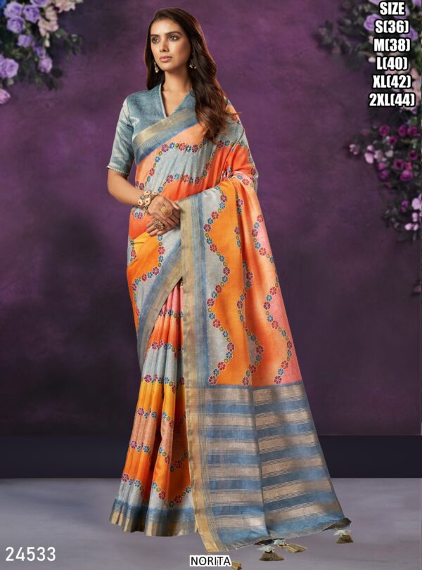 Exclusive Series Of Party Wear Designer Saree With Un-Stitched Blouse
