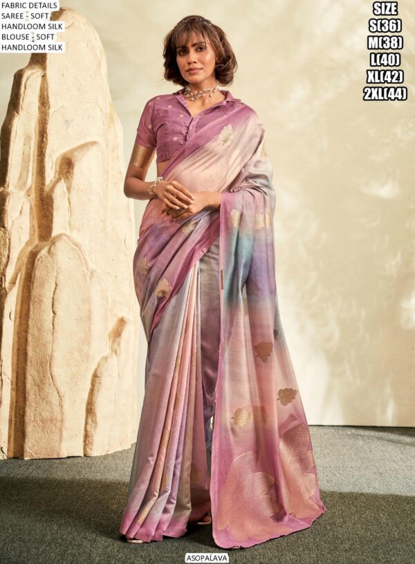 Soft Handloom Khadi Silk Festival Wear Un-Stitched Blouse With Sarees