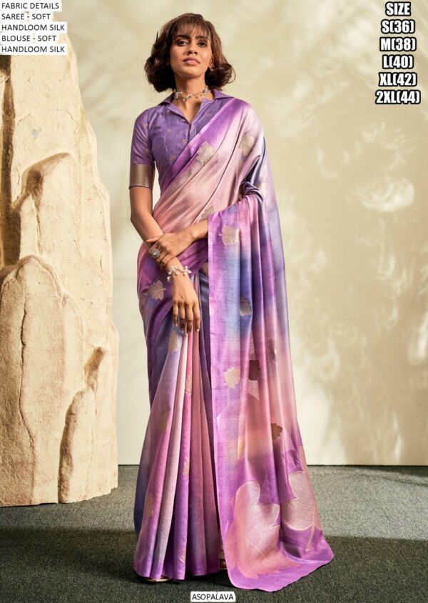 Soft Handloom Khadi Silk Festival Wear Un-Stitched Blouse With Sarees