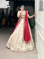 Look Stunningly Beautiful With This Off-White Colour Designer Wedding Lehenga Choli