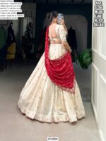 Look Stunningly Beautiful With This Off-White Colour Designer Wedding Lehenga Choli
