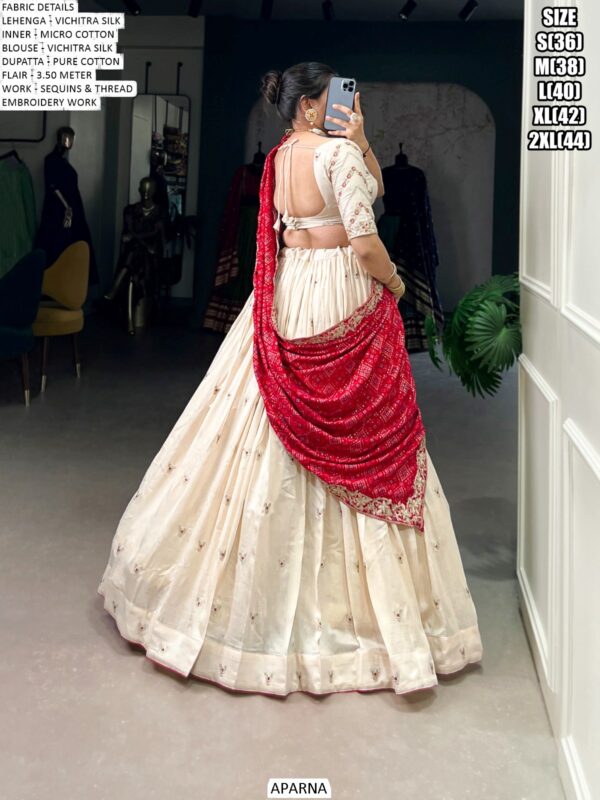 Look Stunningly Beautiful With This Off-White Colour Designer Wedding Lehenga Choli