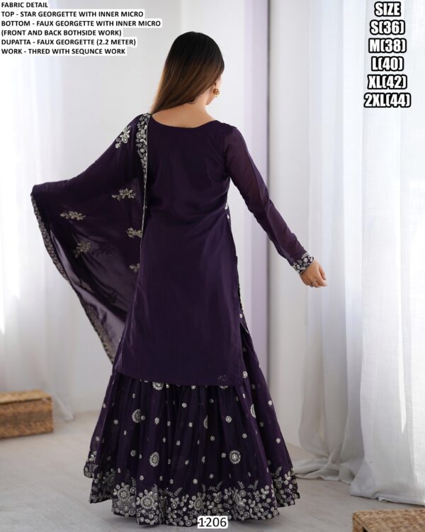 Festive Glamour! Star Georgette Heavy Embroidered Readymade Salwar Suits
