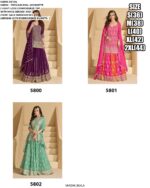 Pakistani Wedding Wear In New Designs! Exclusive Embroidery Designer Lehenga Style Dresses