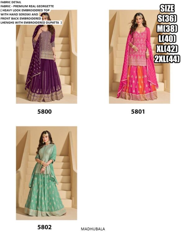 Pakistani Wedding Wear In New Designs! Exclusive Embroidery Designer Lehenga Style Dresses